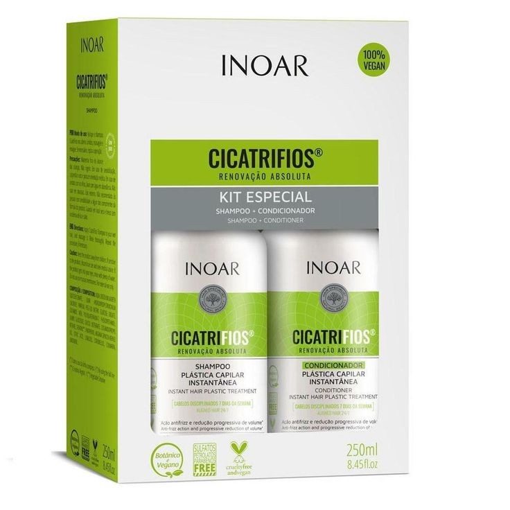 Inoar Cicatrifios Kit - Shampoo + Condicionador