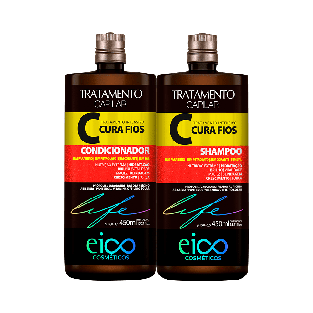 Eico Cura Fios Shampoo + Condicionador 450ml