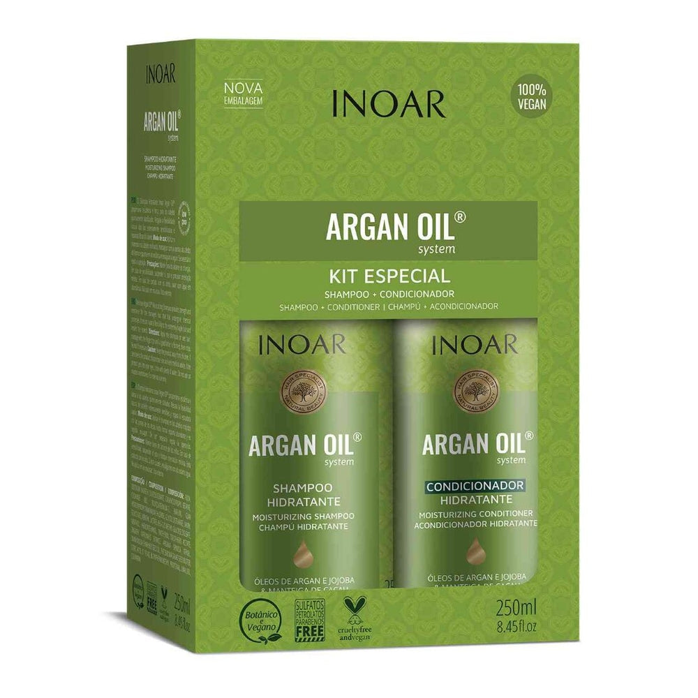 Kit Inoar Argan Hidratação 250ml + Óleo de Argan 7ml